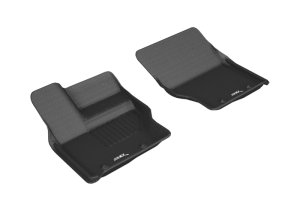 Land Rover Discovery Floor Mats - Front - 3D MAXpider - KAGU Series - Black - `17-`20 Land Rover Discovery Floor Mats - Front - 3D MAXpider - KAGU Series - Black - `17-`20